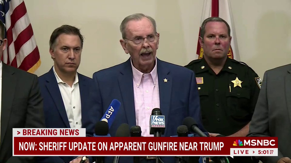 Palm Beach County Sheriff Ric Bradshaw gives an update on what FBI says "appears to be" an assassination attempt of former President Trump.