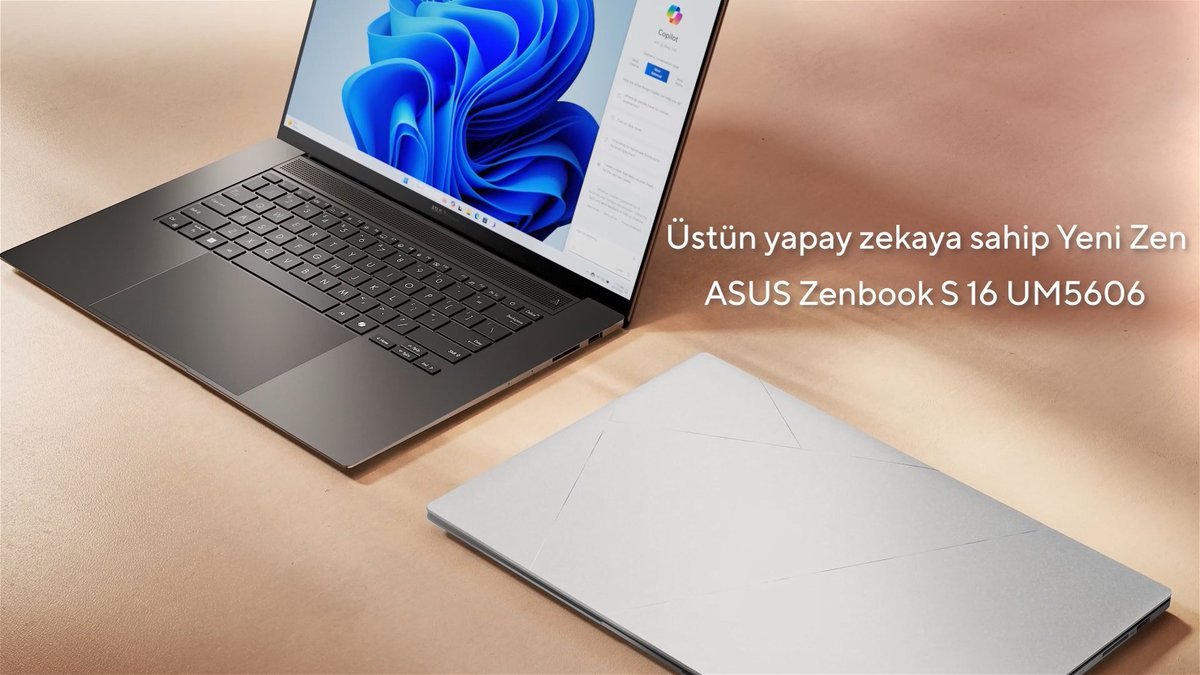Yapay zeka destekli Zenbook S 16 şimdi satışta! 💥 1,1 cm inceliğiyle ‘cebe sığacak’ kadar hafif, 3K OLED ekranıyla ise gözlerinizi şımartacak! Şimdi alın, gerçek teknolojiye merhaba deyin! 😄 #ZenbookS16 #Windows11