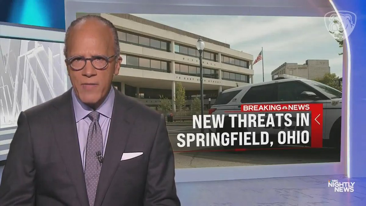 NBC News' Lester Holt suggests that Trump and JD Vance are responsible for the assassination attempt on Trump today, suggesting that it's tied to them repeating stories they have heard about Haitians eating animals in Springfield, Ohio.