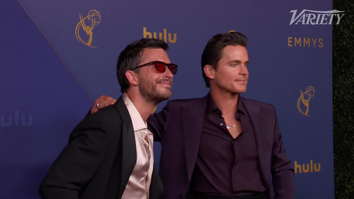 Jonathan Bailey and Matt Bomer have arrived at the #EMMYs