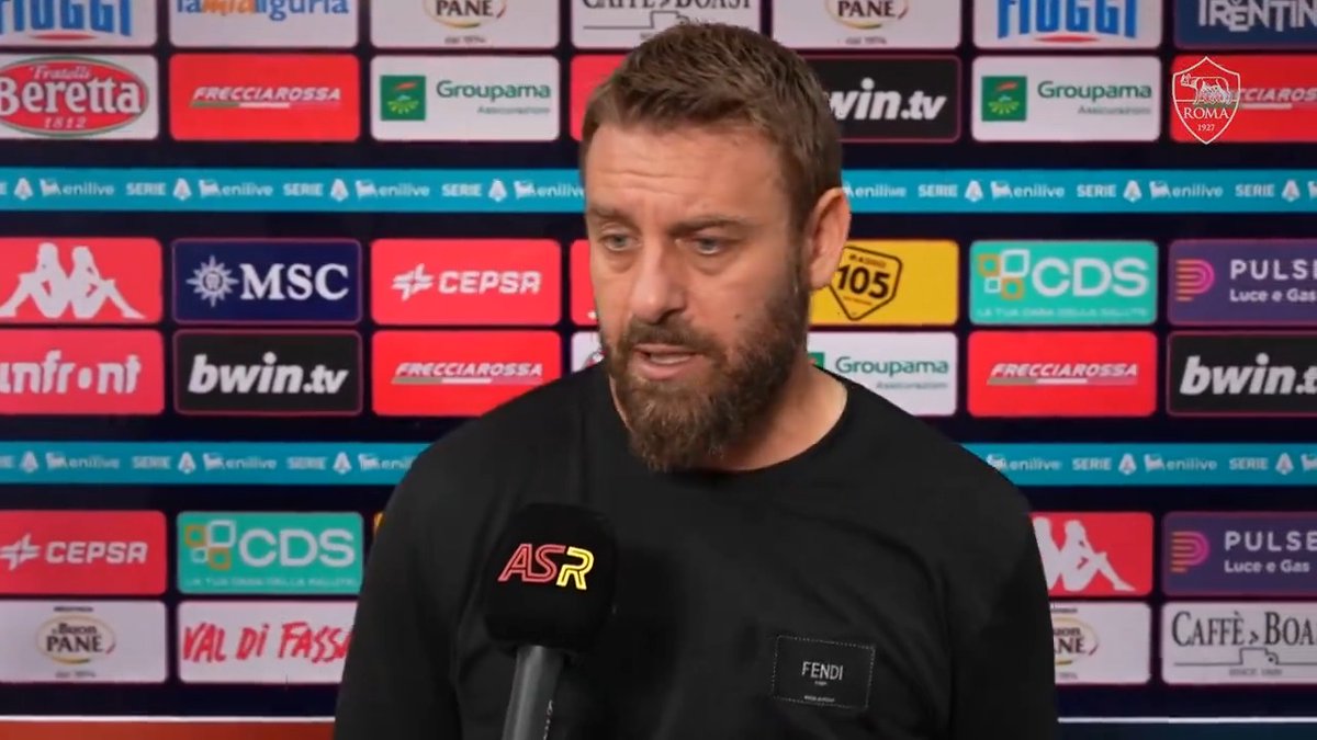 ๐๏ธ Daniele De Rossi al termine di #GenoaRoma