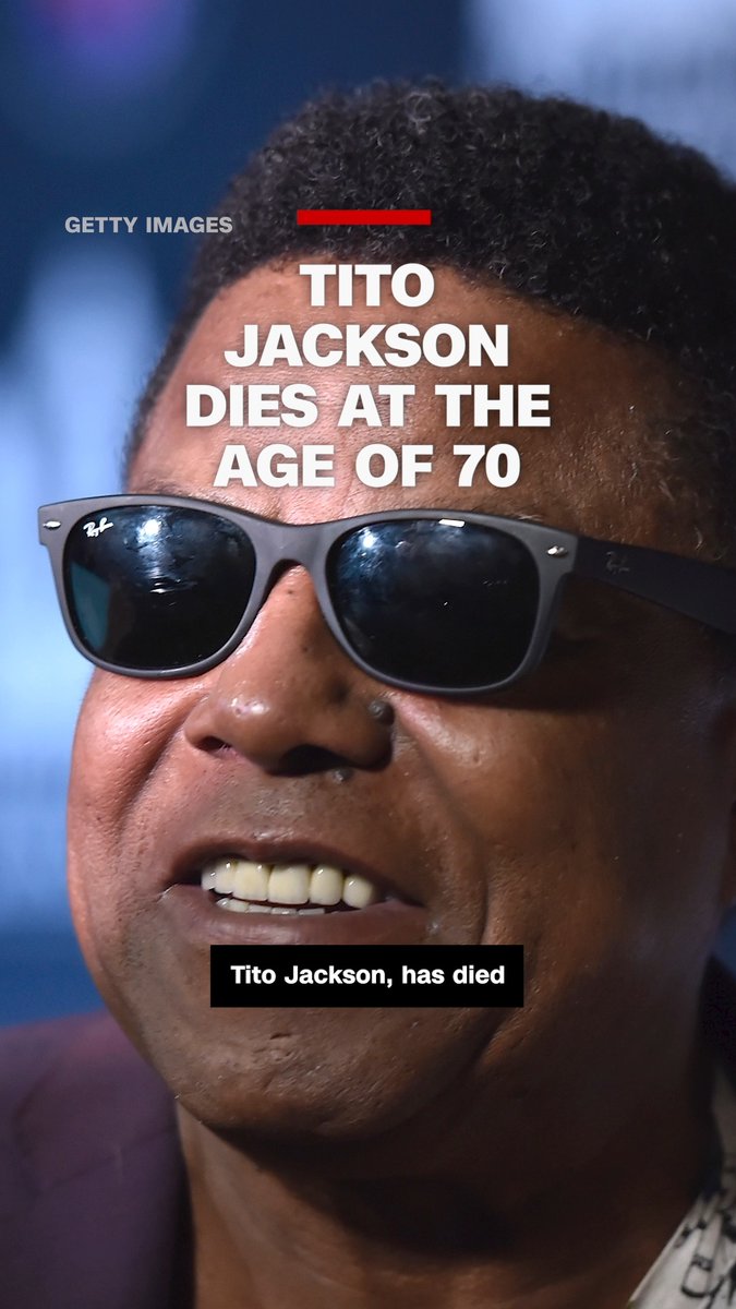Tito Jackson, known as a member of the Jackson 5, has died at the age of 70, according to a statement shared by his family.