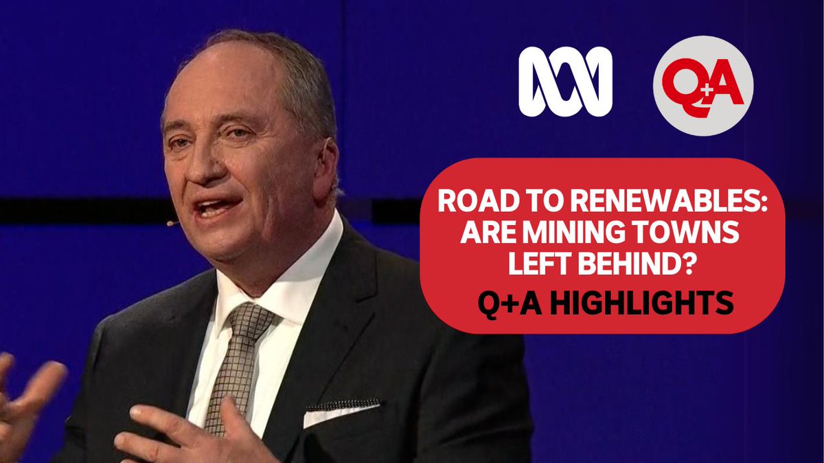#QandA Highlights: The Q+A panel discusses the pathway to producing renewable energy and what it could mean for mining towns who depend on coal royalties to build infrastructure. Catch up on Q+A in Newcastle on iview: