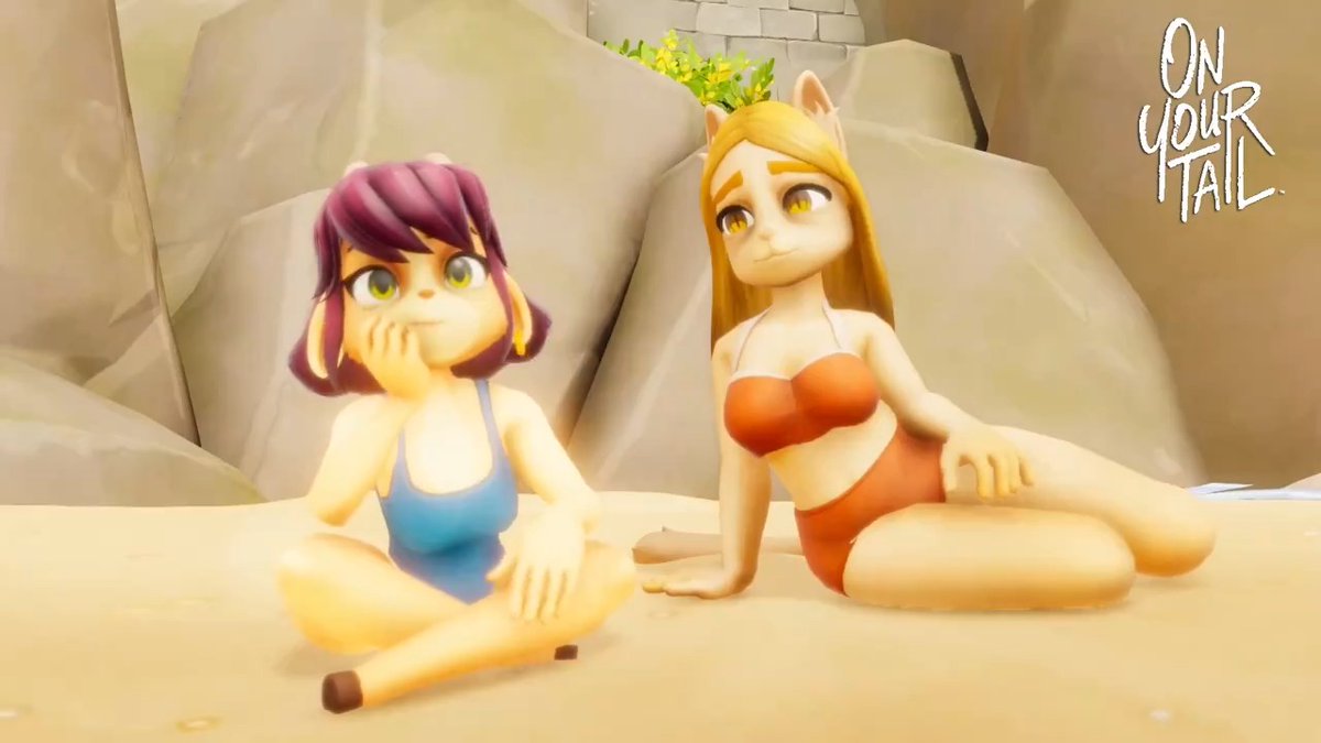 The sun, the beach, the sea and a unique moment of relax with a new friend! #onyourtail #indiegame