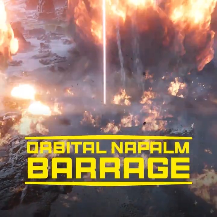 ARSENAL EXPANSION: With the successful liberation of Mastia and Tarsh from the grasp of the socialist Automatons, the Orbital Napalm Barrage has been made available for immediate requisition! Drown their red eyes in the redder flames of liberty!