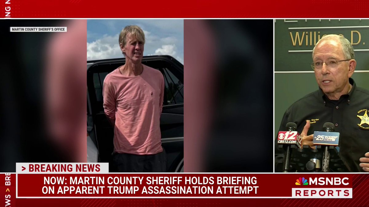 "It was probably the highest profile stop this sheriff's office ever made." Martin County Sheriff talks about arresting the suspect in yesterday’s apparent Trump assassination attempt.
