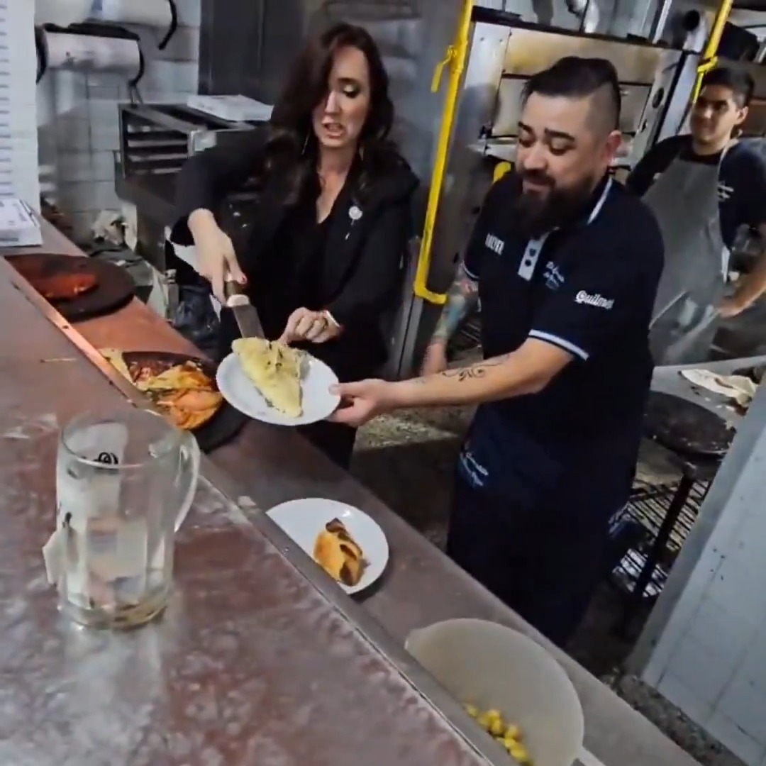 "El Cuartito": Por la visita de Victoria Villarruel a esa pizzería