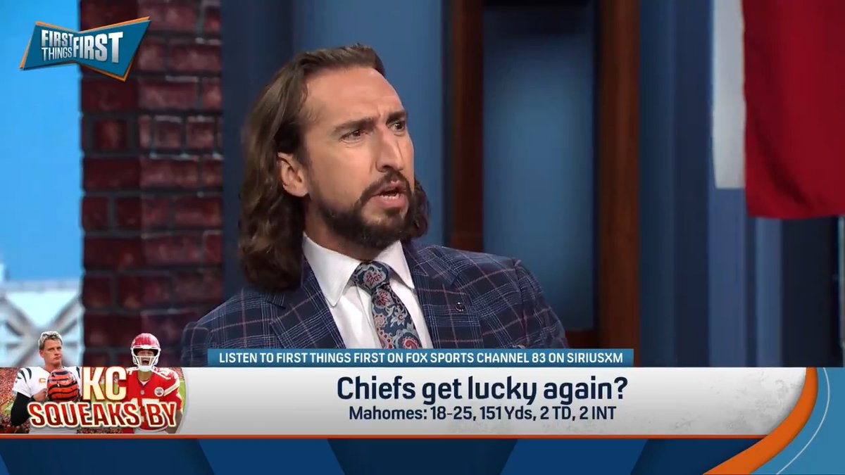 "Rest in peace Burrowhead Stadium. It's like we never knew you. You existed for one game because of one weekend and one flukey overtime." — nick wright