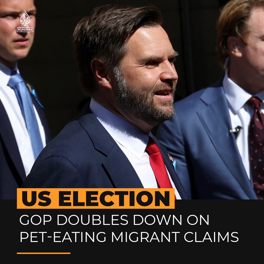 Republican Party officials are amplifying false claims that Haitian and African migrants are eating pets in an Ohio town, where neo-Nazis have fueled anti-immigrant tensions.