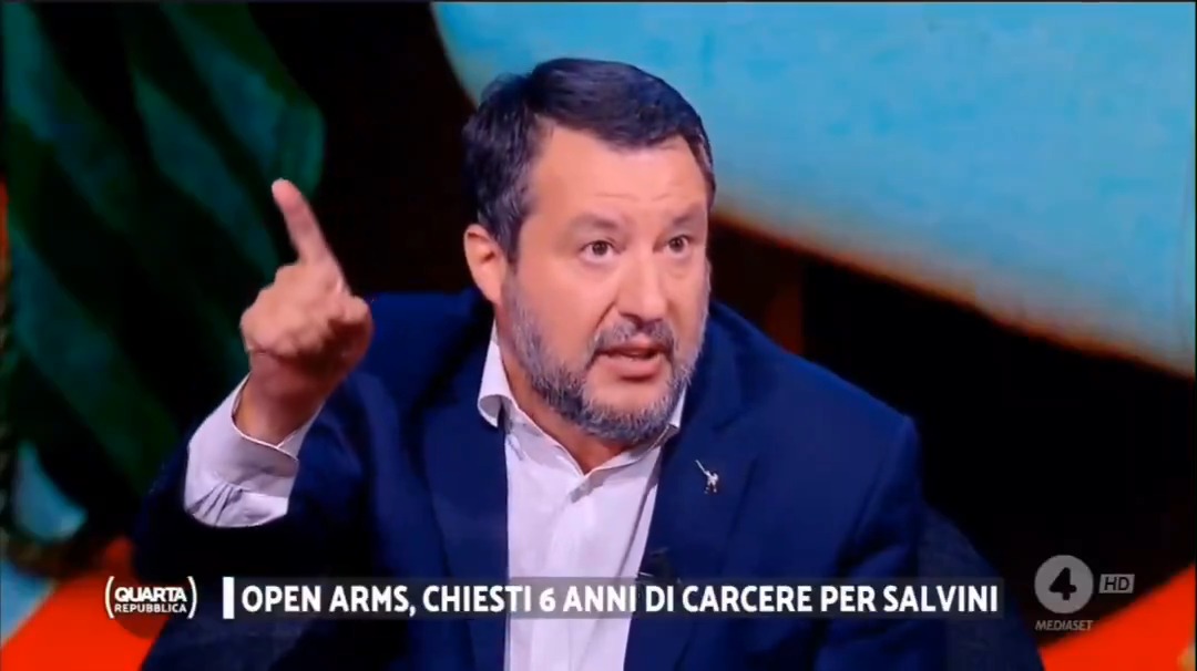 Salvini: "Sono incazzato. Spero ci sarà un giudice che dica <Questo qua ha fatto il suo dovere. È una persona perbene, un padre di famiglia, ha salvato vite e ha difeso i suoi cittadini>" Ahmbè annulliamo tutti i processi allora #quartarepubblica