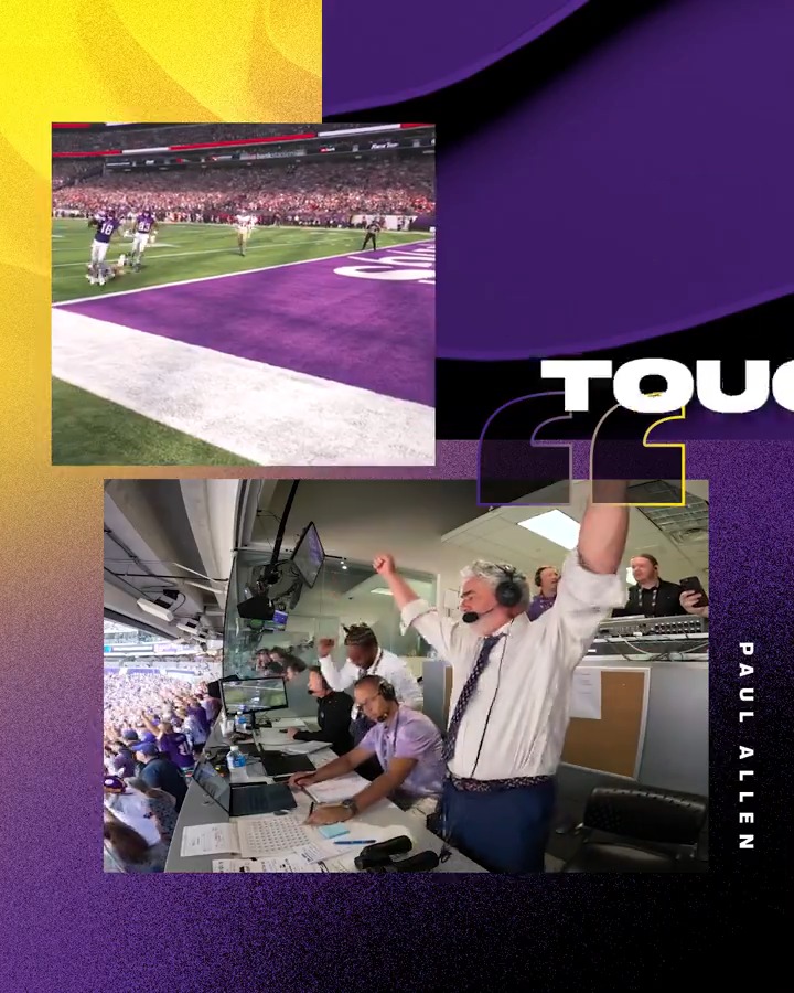 The throw. The catch. The run. The ref. The radio call. This play was everything. 📻: Paul Allen | KFAN1003