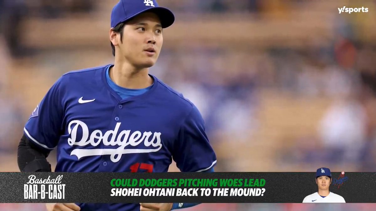 Could all the questions surrounding the Dodgers' rotation really lead to Shohei Ohtani pitching in the playoffs? 🤔 Céspedes Family BBQ (via Baseball Bar-B-Cast)