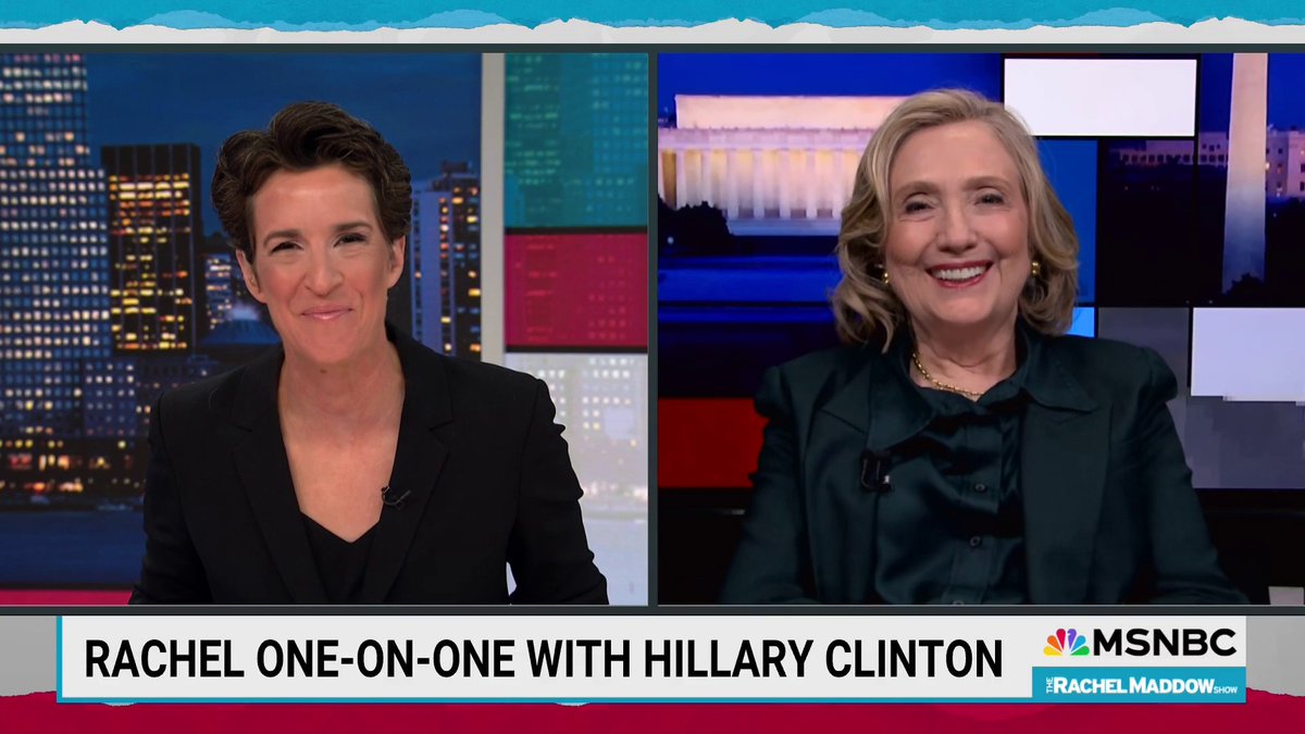 “I am very hopeful, and even optimistic, that Americans who do not want to see a continuation of this politics of hate and division will reject Trump.” Former Secretary of State Hillary Clinton tells Rachel Maddow in a one-on-one interview her thoughts on the upcoming election.