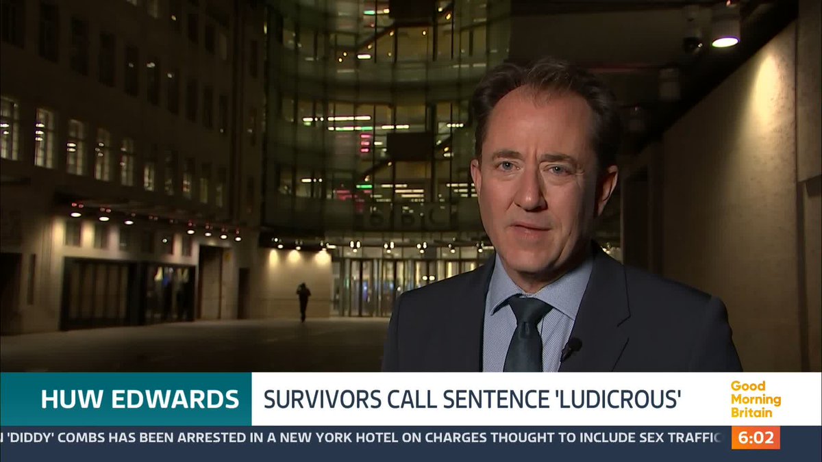Child abuse survivors have reacted with rage after the former BBC presenter Huw Edwards was spared prison despite accessing indecent images of children as young as 7. They say his 6 months suspended sentence is 'ludicrous' and will encourage child abusers to offend.
