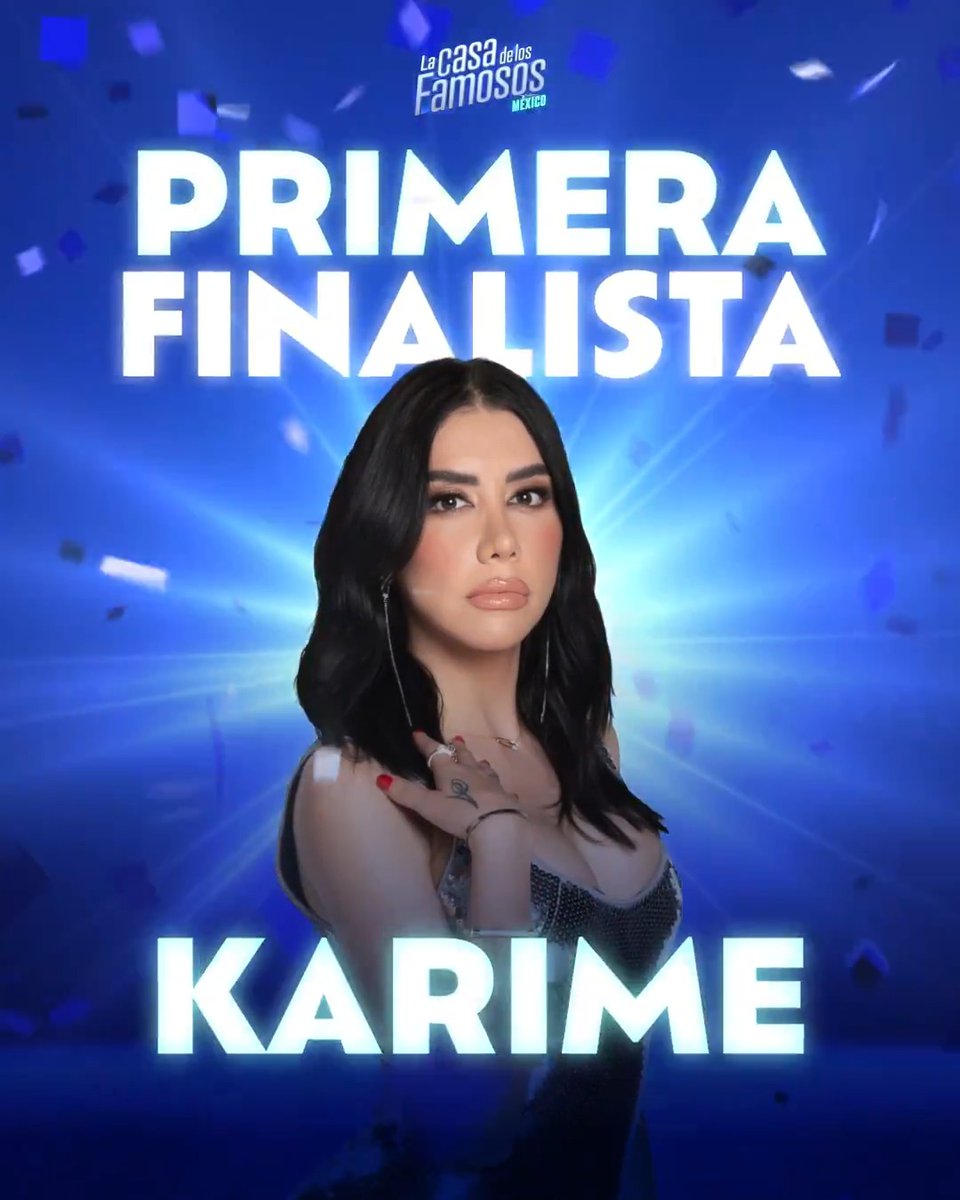 #KarimePindter se convierte en la Líder de esta semana y la PRIMER GRAN FINALISTA de #LaCasaDeLosFamososMx Segunda Temporada... ¡Felicitaciones! 👏🥳 Disfrútala de lunes a viernes 10:00 p.m. por #El5, domingos, 8:30 p.m. por #LasEstrellas y 24/7 por #VIX 📺📱