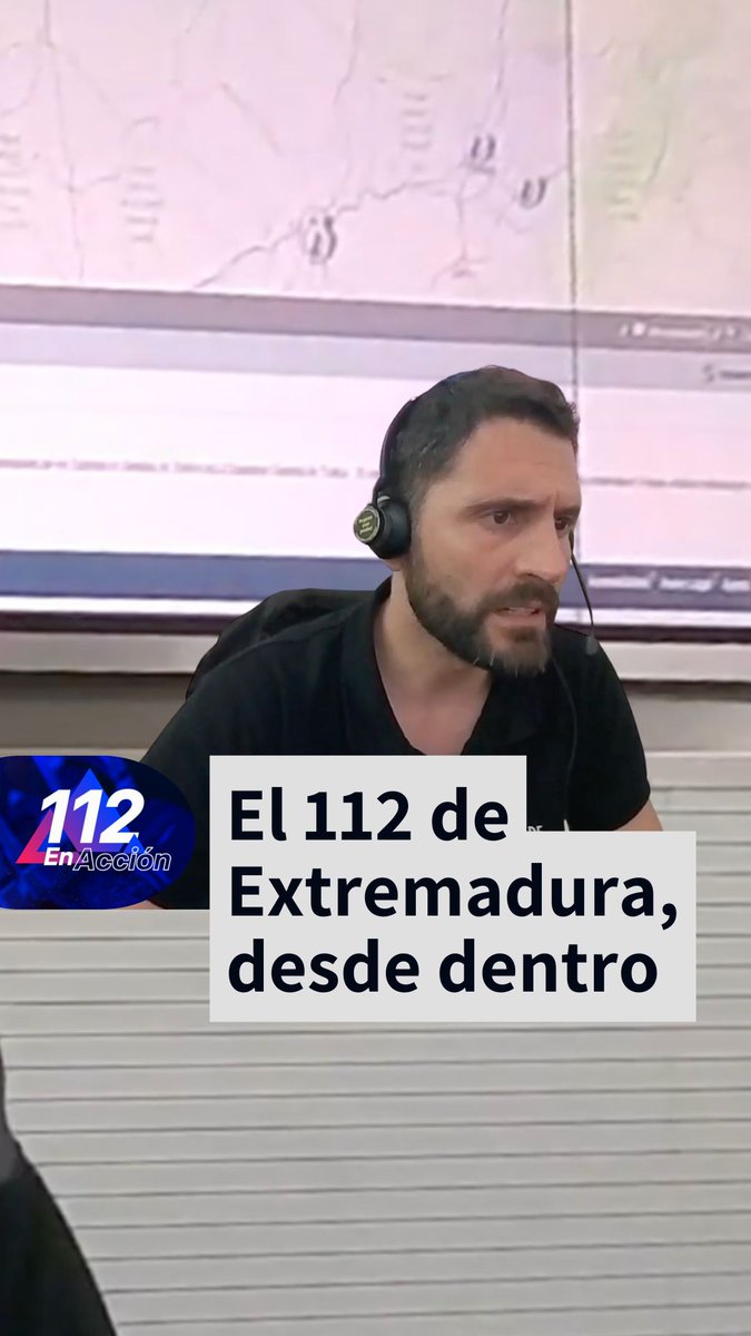 Cuando ocurre un accidente cada minuto cuenta. Así reacciona el Centro de Urgencias y Emergencias 112 Extremadura (112 Extremadura) cuando recibe una llamada #112enAcción