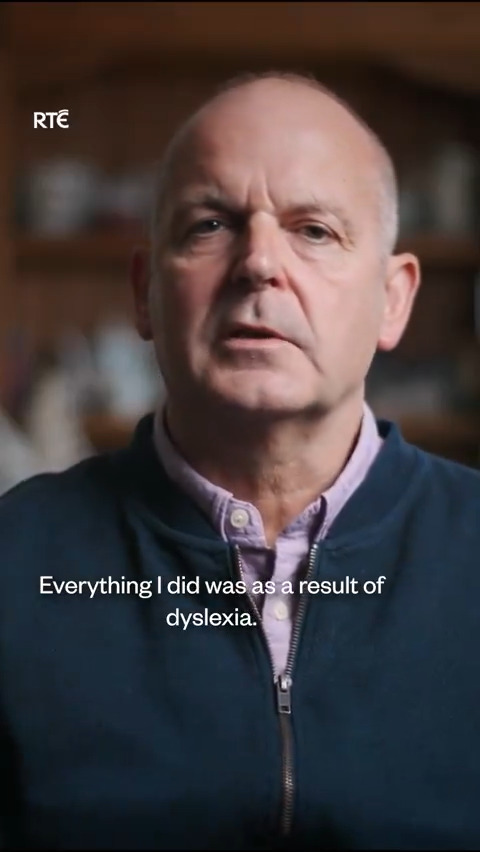 "Everything I did was as a result of dyslexia" Lost For Words, a powerful new documentary highlighting the incredible journeys of Irish people of all ages living with dyslexia. #LostForWords, Wednesday at 9.35pm