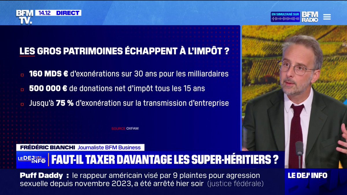 Selon Oxfam, les héritiers les plus riches ne paient que 10% de droits de succession - par Frédéric Bianchi