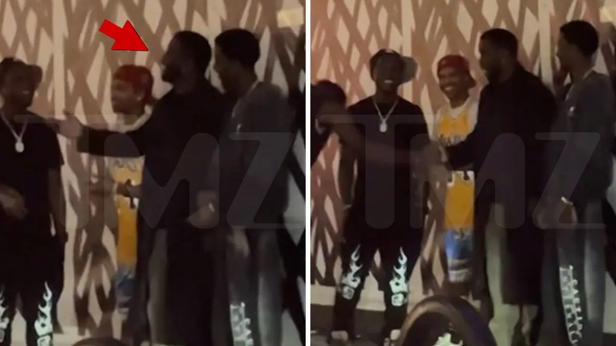 TMZ released a video of Diddy chilling outside 30 minutes before he got arrested