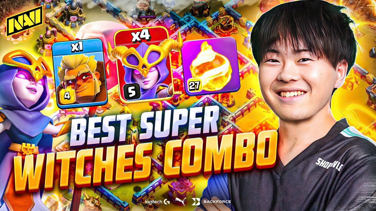 A new episode featuring an overview of NAVI NAVI GAKU’s meta-attack strategy with Super Witches by EricOneHive is now available on our channel. Watch and make some notes! 🎥: #CoC #navination