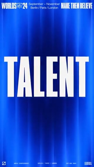 Listen up! It's the Official On-Air Talent for #Worlds2024: Josh Leesman Chronicler 🐦🔥 Max Anderson Laure Valée Eefje Depoortere Mikkel "Guldborg" Guldborg Rob Price Hysterics Jeesun Park Medic Andy Day Drakos Barento Isaac CB Kobe Clayton Raines Emily Rand