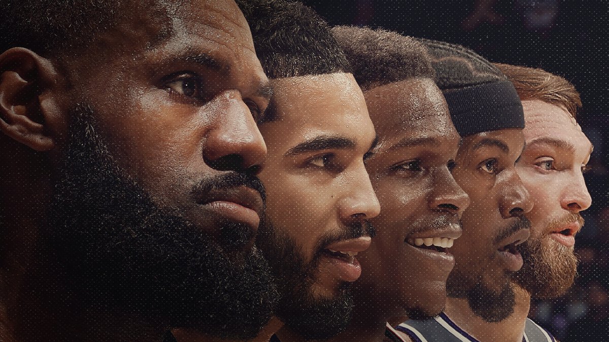 Follow Jimmy Butler, Anthony Edwards, LeBron James, Domantas Sabonis, and Jayson Tatum on and off the court in Starting 5 — a Netflix Sports series premiering October 9.