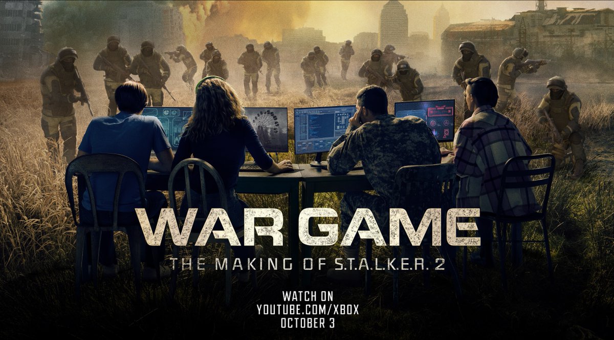 Important things never come easy. Watch War Game: The Making of S.T.A.L.K.E.R. 2 on October 3rd.