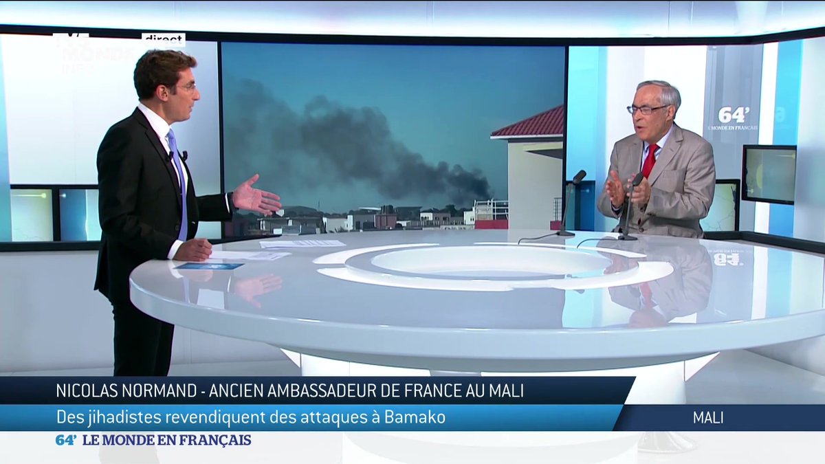 "L'attaque de ce mardi traduit une montée en puissance des jihadistes, une descente aux enfers de la situation au #Mali": Nicolas Normand, ancien ambassadeur de France au Mali.