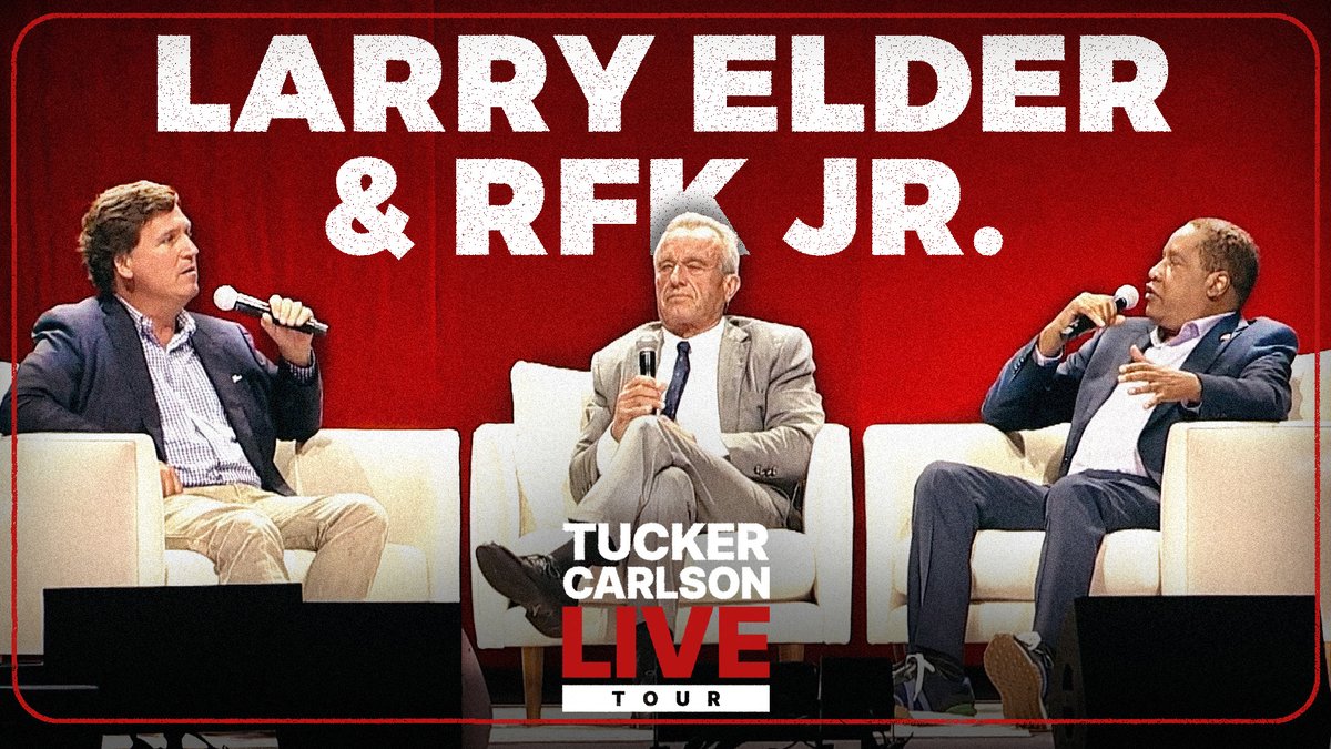 Tucker Carlson Live Tour in Milwaukee, WI Larry Elder and Bobby Kennedy, Jr. on Donald Trump’s second assassination attempt. Includes paid partnerships.