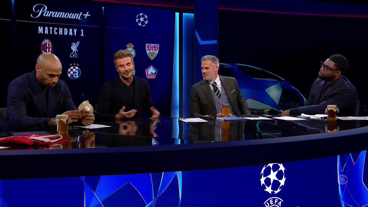 David Beckham, a great actor & smells lovely ☺️ 😂 #ChampionsLeague