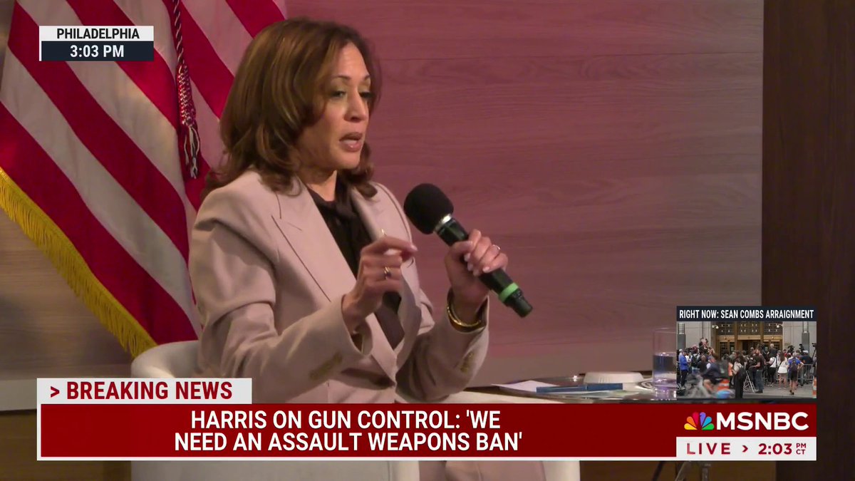"We’re not trying to take anybody’s guns away from them but we do need an assault weapons ban.” Vice President Kamala Harris talks about gun control with the National Association of Black Journalists.