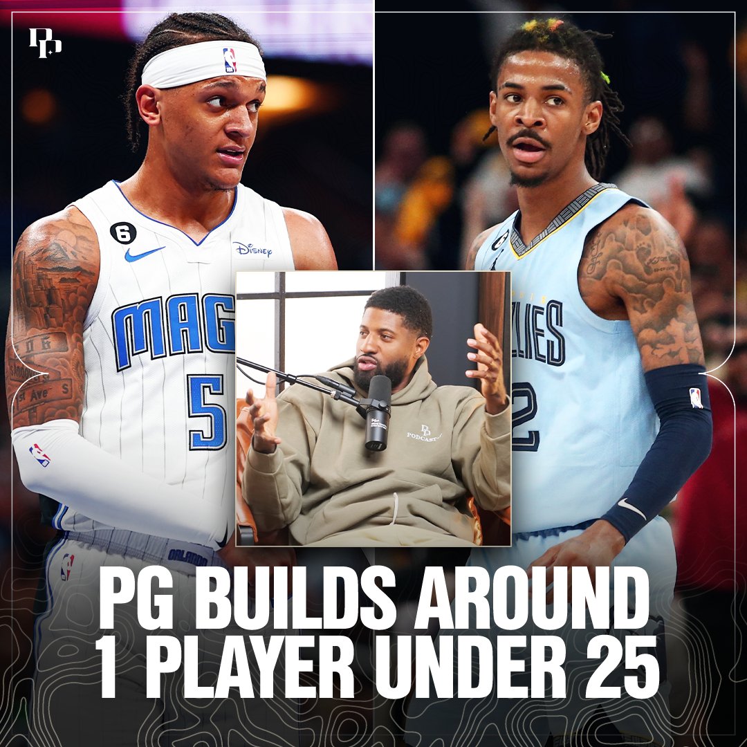 Building around an NBA player under 25 and it CAN'T be Luka, Ant or Wemby... Here's who PG is rockin' with 👀