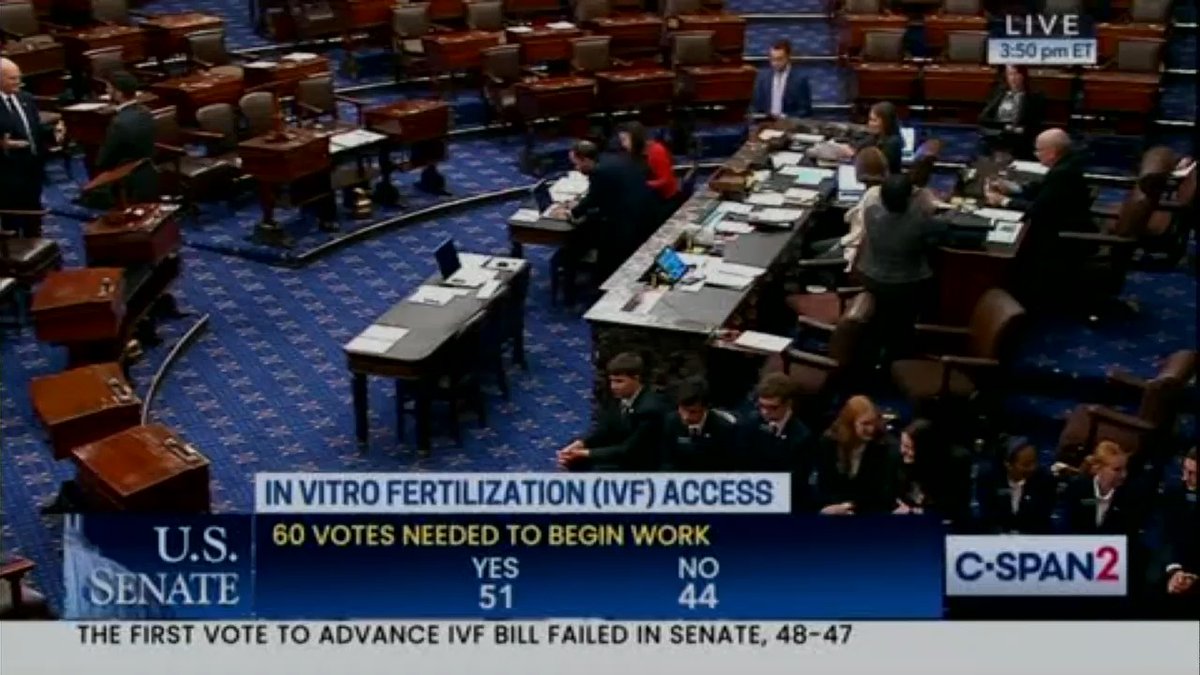 BREAKING: In a stunning moment, Republicans just blocked legislation that would codify protections of IVF into law. Donald Trump and Republicans continue to wage war against women’s reproductive rights. Retweet so all Americans see this.