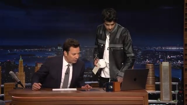 .zayn crashes Jimmy’s mono to announce his STAIRWAY TO THE SKY TOUR 👀 #FallonTonight
