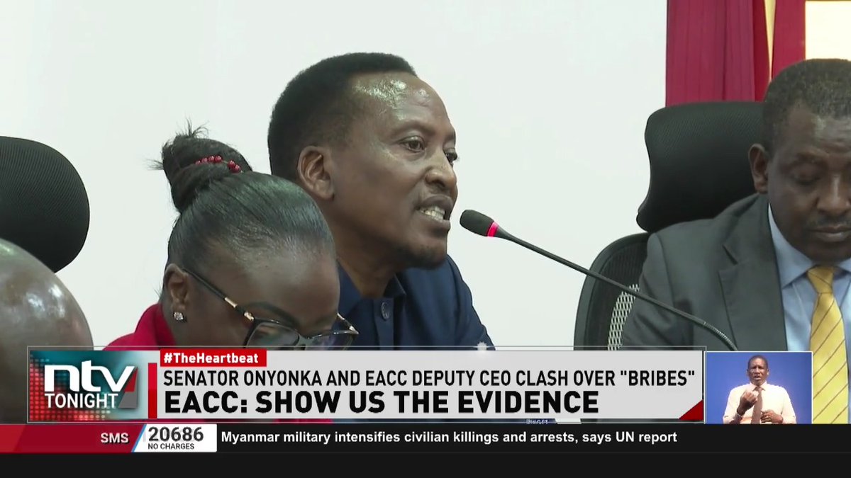 EACC deputy CEO Abdi Mohamud was trying to intimidate Senator Onyonka, but met with a wrong number!