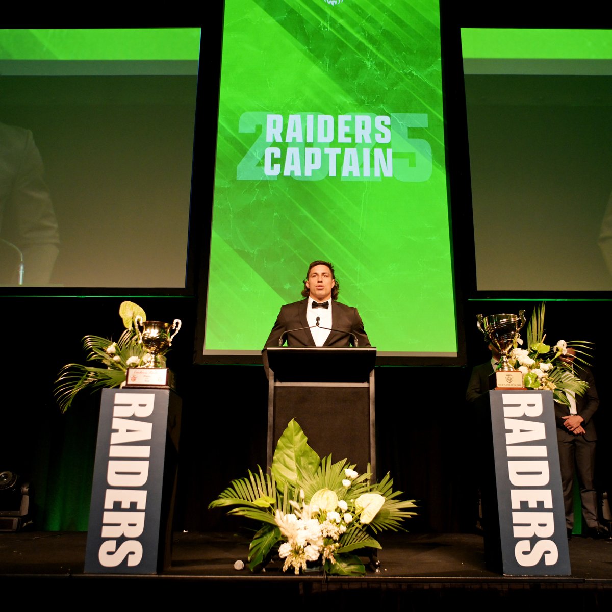 "If you would've told me as the 18 year old Māori boy fresh out of New Zealand that he would captain an NRL side one day I would have laughed. But here I am" A beautiful speech by Joe Tapine after he was announced as the new Raiders captain 💚 #WeAreRaiders