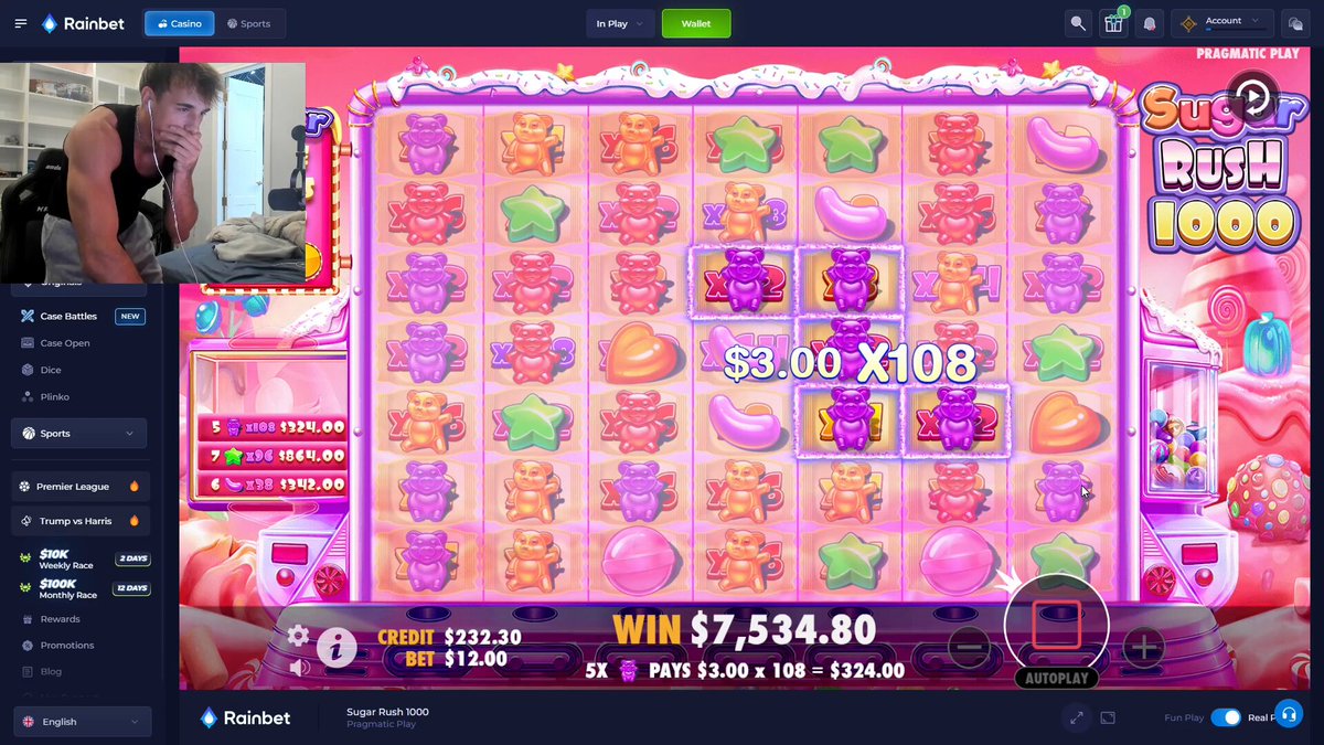 $16K WIN ON RAINBET @RAINBETCOM (100% raw FINALLY NEVER STOP CHASING)