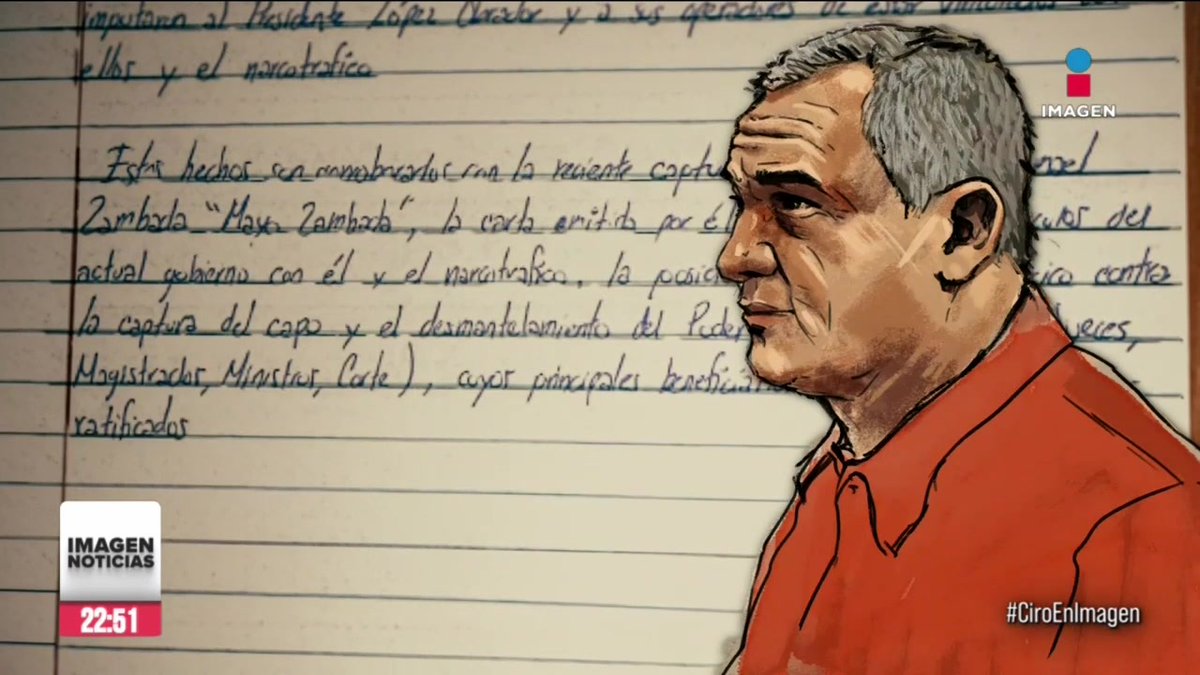 “Hay registro de comunicación y gestión entre el presidente Andrés Manuel y sus operadores con los líderes del narcotráfico”, escribió a mano el ex secretario de Seguridad, Genaro García Luna, en una carta donde narra su proceso legal.
