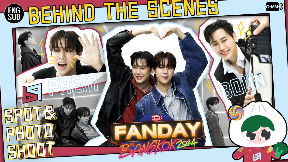 [BTS] Photoshoot &amp; Spot GMMTV FANDAY IN BANGKOK x BOUN - PREM ❤️💙 📍 SHOWTIME 1 DEC 2024 AT 7 PM 📍 Union Hall, Union Mall Tickets on sale : 28 SEP at 1 PM | Thaiticketmajor More Information : #GMMTVFandayinBKKxBP #GMMTVFandayinBKK2024 #GMMTV