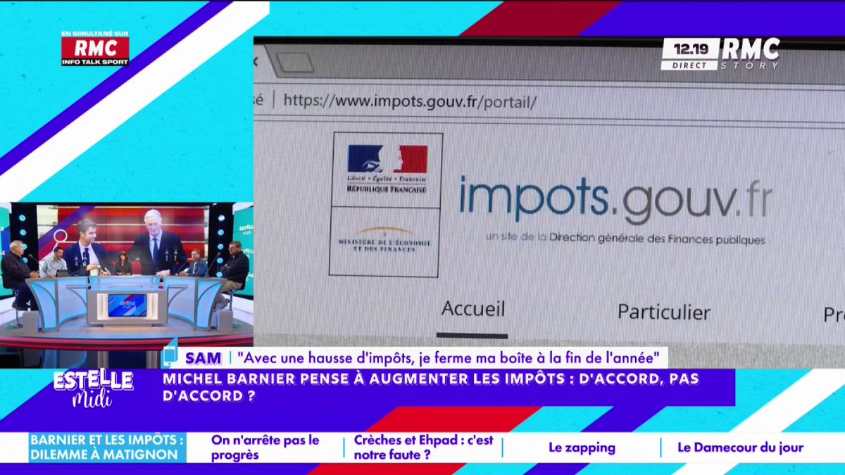 🔴 Sam, auditeur RMC, est révolté par la volonté de Michel Barnier, le nouveau Premier ministre, d'augmenter les impôts pour les plus riches. Il en profite pour passer un coup de gueule dans #EstelleMidi