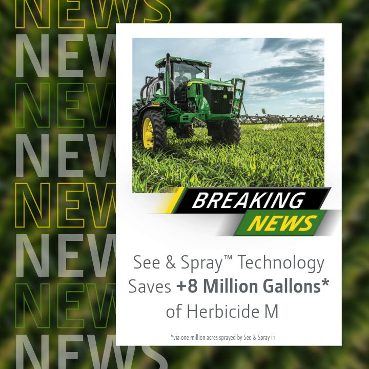 Spraying less herbicide mix, saving farmers money, and helping the environment