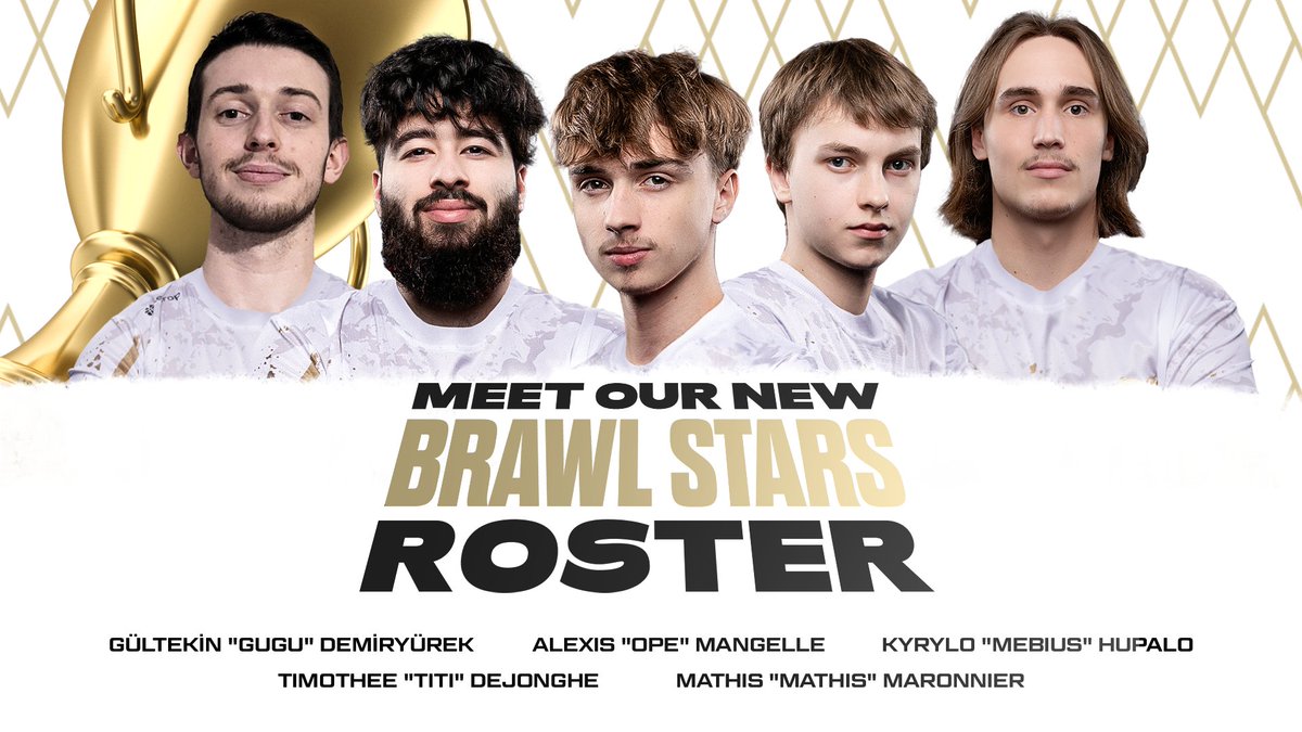 Yeni arena, yeni hedefler, daha güçlü Eternal Fire! 👊🏻 Karşınızda takımımızı Brawl Stars arenasında temsil edecek olan kadromuz! 🔥 🇫🇷 Ope 🇺🇦 Mebius 🇹🇷🇫🇷 GuGu 🇫🇷 Titi (Analyst) 🇫🇷 Mathis (Manager) #forEF #toNewGlories | @brawl_esports