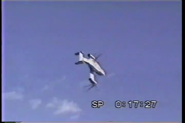 Nothing to see here, just a home video of an Osprey aileron roll.