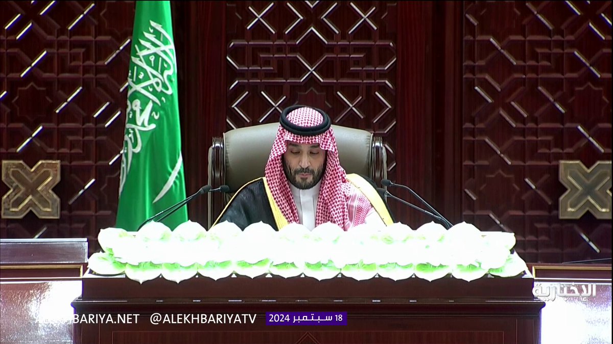 عاجل 🔴 ولي العهد: المملكة العربية السعودية لن تقيم علاقات دبلوماسية مع إسرائيل ؛ دون قيام دولة فلسطينية. #لاعلاقات_بدون_دولة_فلسطينية