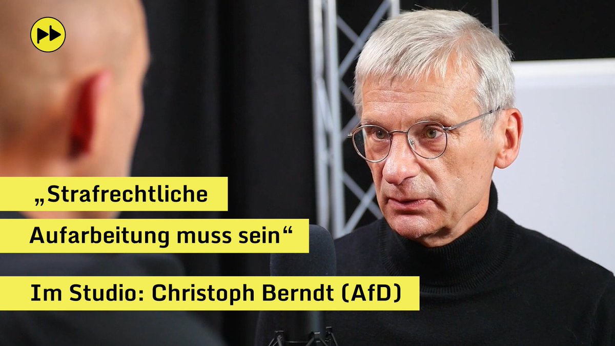 📺 JETZT neu: "Strafrechtliche Aufarbeitung muss sein" – Im Studio: Dr. Christoph Berndt (AfD). Vor der Wahl in Brandenburg legt der Fraktionschef seine Ziele dar. Er verlangt juristische Aufarbeitung von Corona und meint, ein Sieg werde viel "in Bewegung setzen", trotz "Brandmauer".