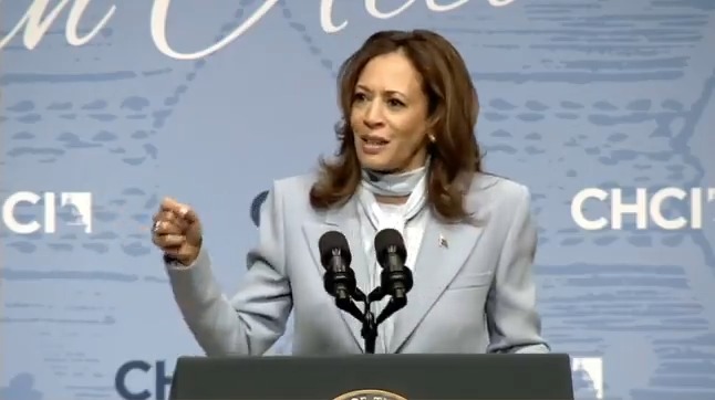 Vice President Harris: If Trump wins, his allies in Congress intend to end Medicare's power to negotiate lower drug prices. Why? Because they're saying that it's not fair to Big Pharma. But I'll tell you what's not fair. What's not fair is that our seniors for too long have had to cut pills in half because they cannot afford their full medication. That's not fair. It's not fair that our seniors have had to choose between filling their prescriptions and putting food in their refrigerator or paying their rent. That's not fair
