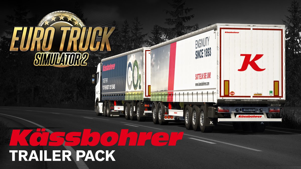 The Kässbohrer Trailer Pack is now available on Steam for Euro Truck Simulator 2! 🚛 We are very excited to welcome the iconic Kässbohrer trailers and cabin accessories to ETS2 for our #BestCommunityEver to enjoy! 🤩 Read more here 👇