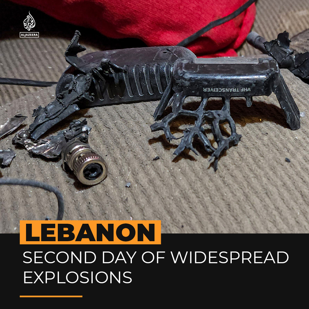 At least 14 people killed and over 450 injured in a second day of explosions across Lebanon, with today’s attack targeting Hezbollah hand-held radios among other devices ⤵️