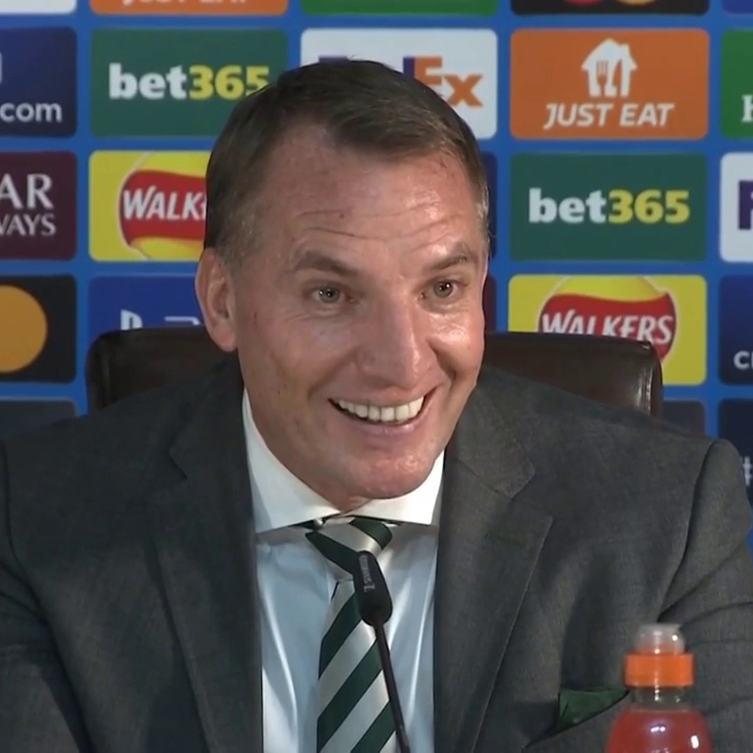 🍀 "The competition stops now and we play Bayern Munich in the final!" Brendan Rodgers heaped praise on his "sensational" Celtic players after their 5-1 Champions League win against Slovan Bratislava ⬇️