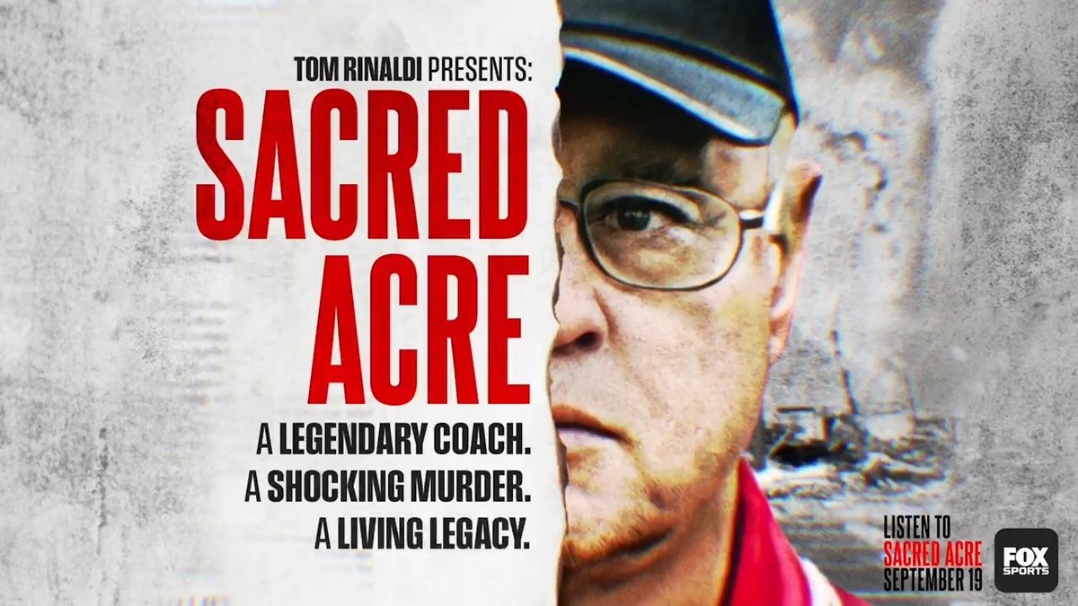 A legendary coach. A shocking murder. A living legacy. Tom Rinaldi Presents: Sacred Acre. Premieres tomorrow, listen wherever you get your podcasts.